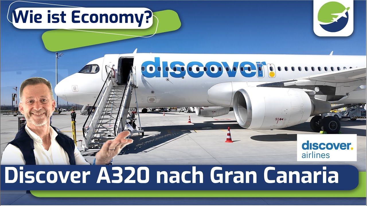Besser als Ryanair? Discover Airlines Economy Flug von München nach Gran Canaria im A320.