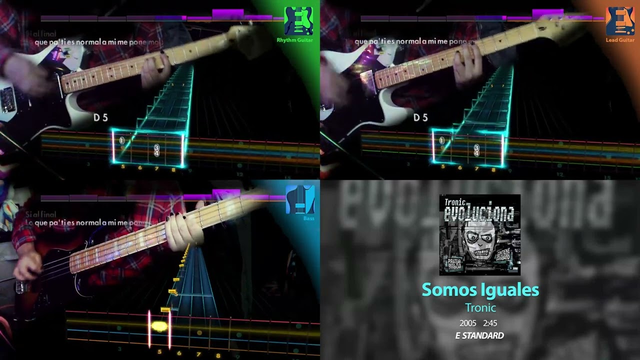 Tronic - Somos Iguales (Rocksmith Chart) [Guitar Bass Cover]