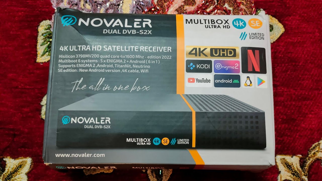 نوفالير عملاق الانيجما 2 وافضل دعم علي الإطلاق NOVALER Multibox 4K SE