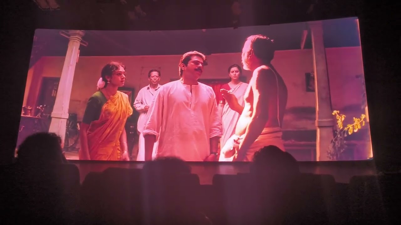 Mammootty (Deva) ponnu  kekum scene theatre response thalapathy release celebration Rohini Chennai