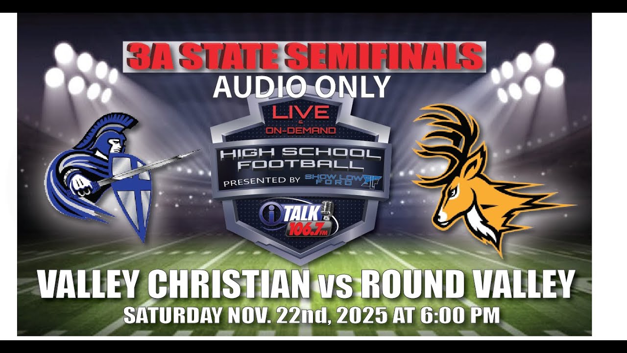 Round Valley Elks vs Valley Christian Trojans 3A State Football Semifinal Full Game
