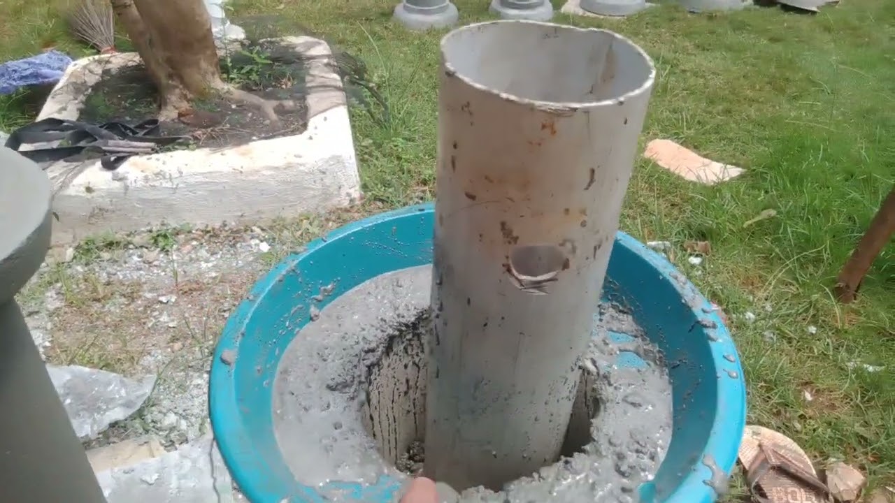 Cetak Pilar dari Cetakan Pipa Paralon#. Kopi Bonsai Batara Guru #