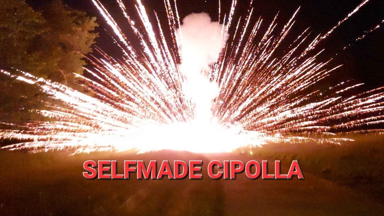 Selfmade Cipolla 100g bks + effekt Gr&uuml;ner Vorbrenner Bengal Green flame to gold Crackling [4k]