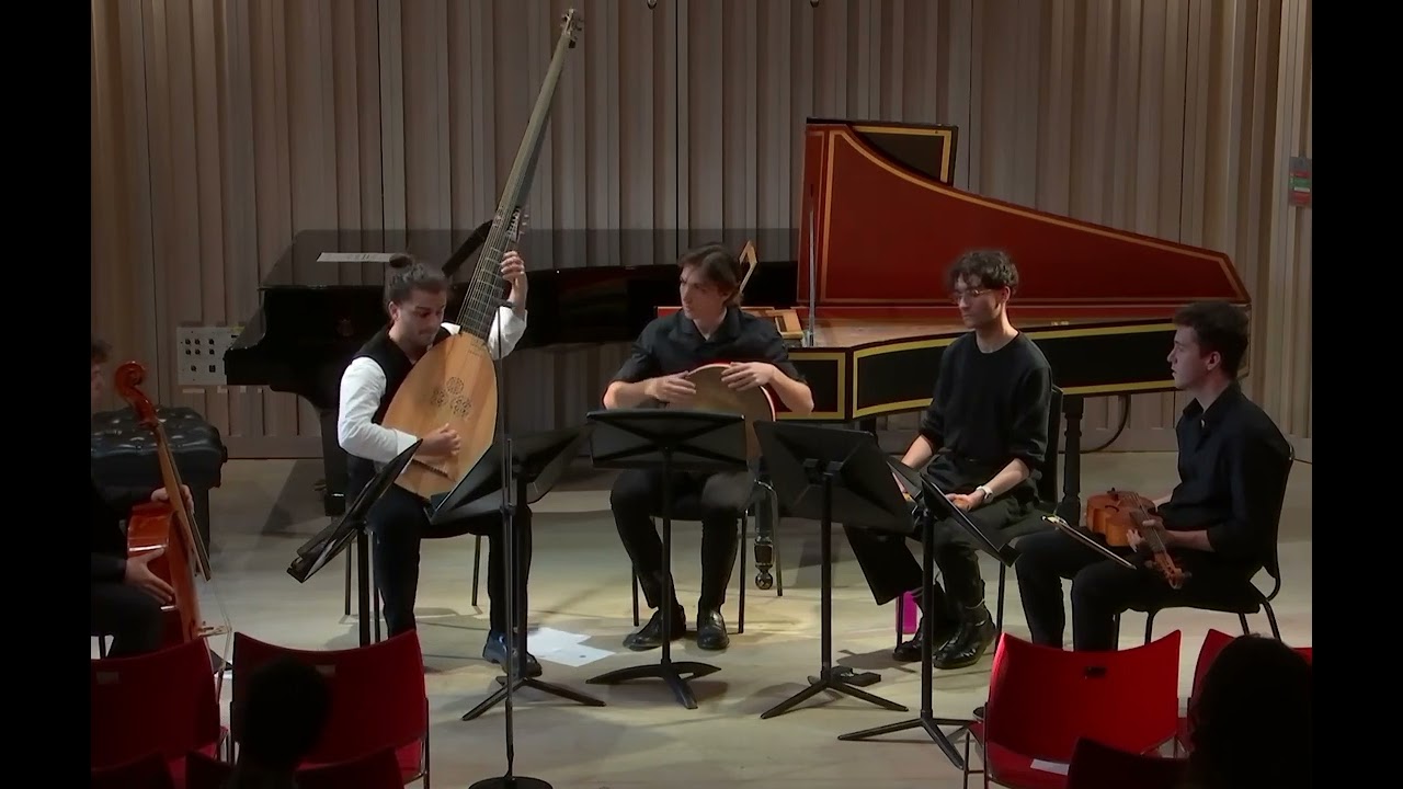 Kapsberger (1580-1651) - Canario played on theorbo and frame drum