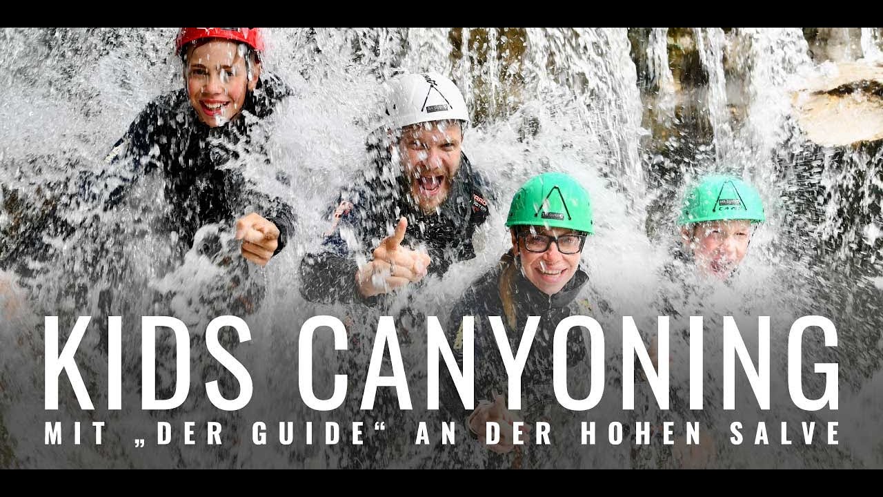 Kids Canyoning mit DER GUIDE in Hopfgarten an der Hohen Salve - Was für ein cooles Erlebnis