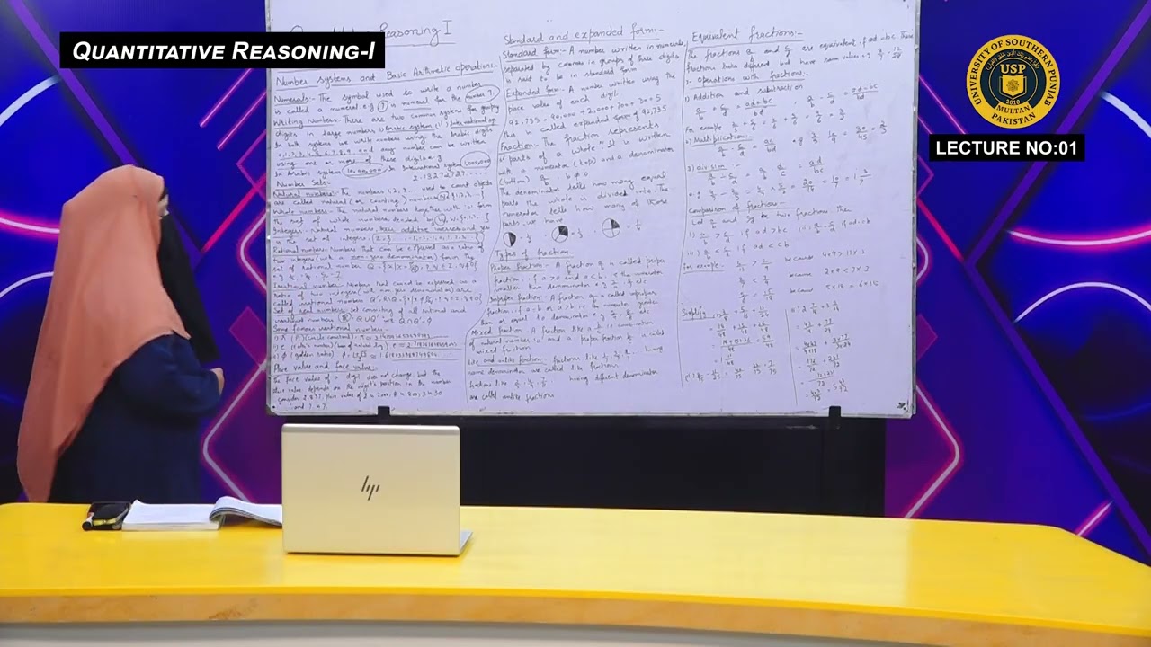 Quantitative Reasoning-I Lecture 1st