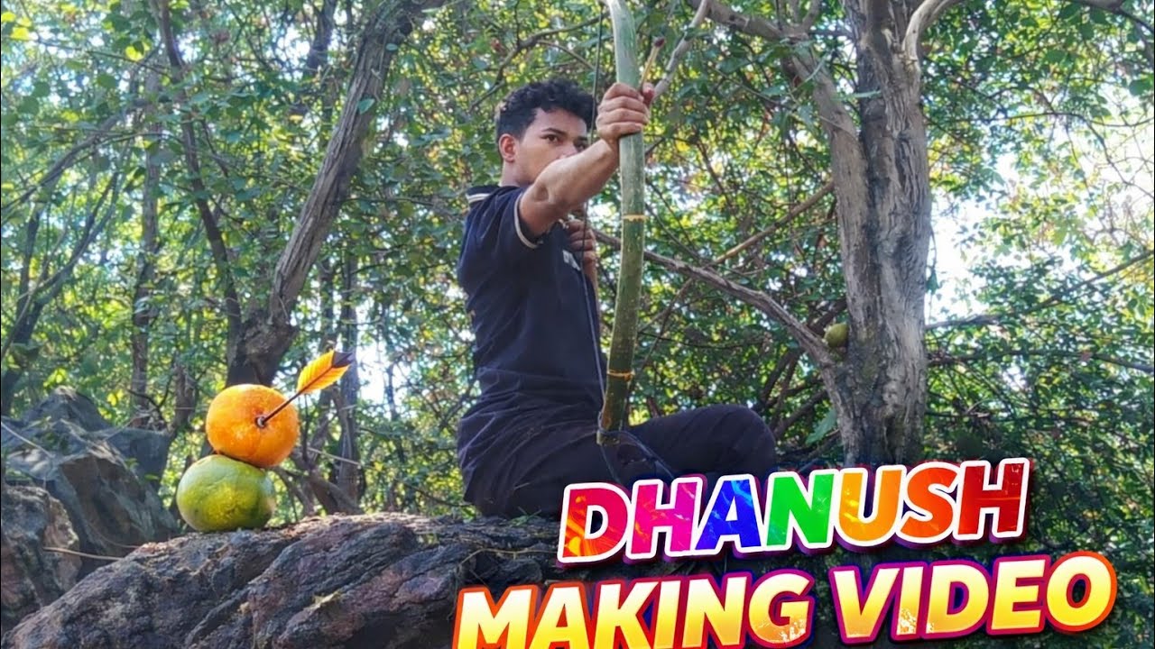 Jangal Me Dhanush Banana | Desi Bow Making Video | Orange Target Shooting 🎯