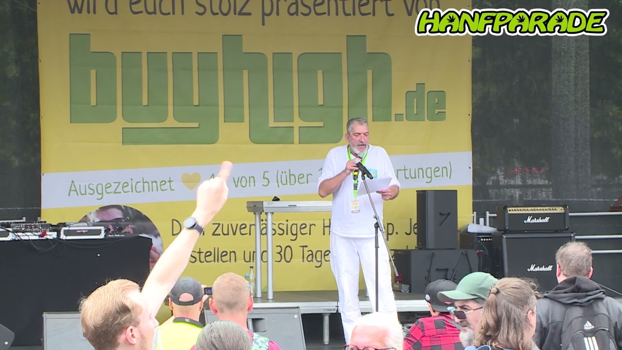 Andreas Gerhold, Vorsitzender Cannabis Social Club Hamburg e.V. - Hanfparade 2022