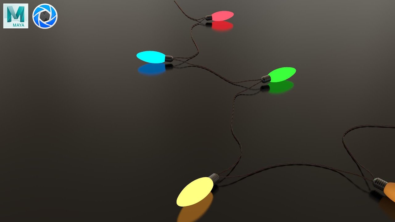 3D Modeling tutorial : X-Mas Lights