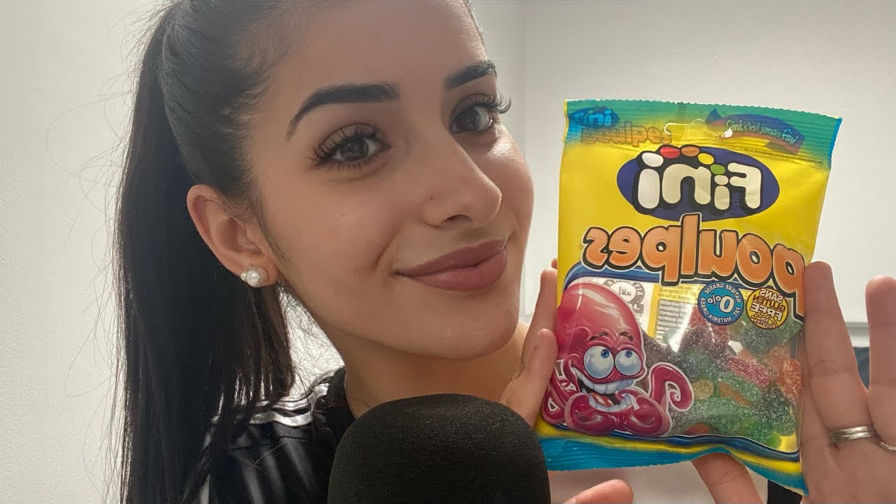 ASMR, dégustation POULPES en bonbon 🍬