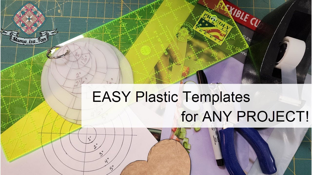 Make Your Own EASY Plastic Templates for ANY Project!
