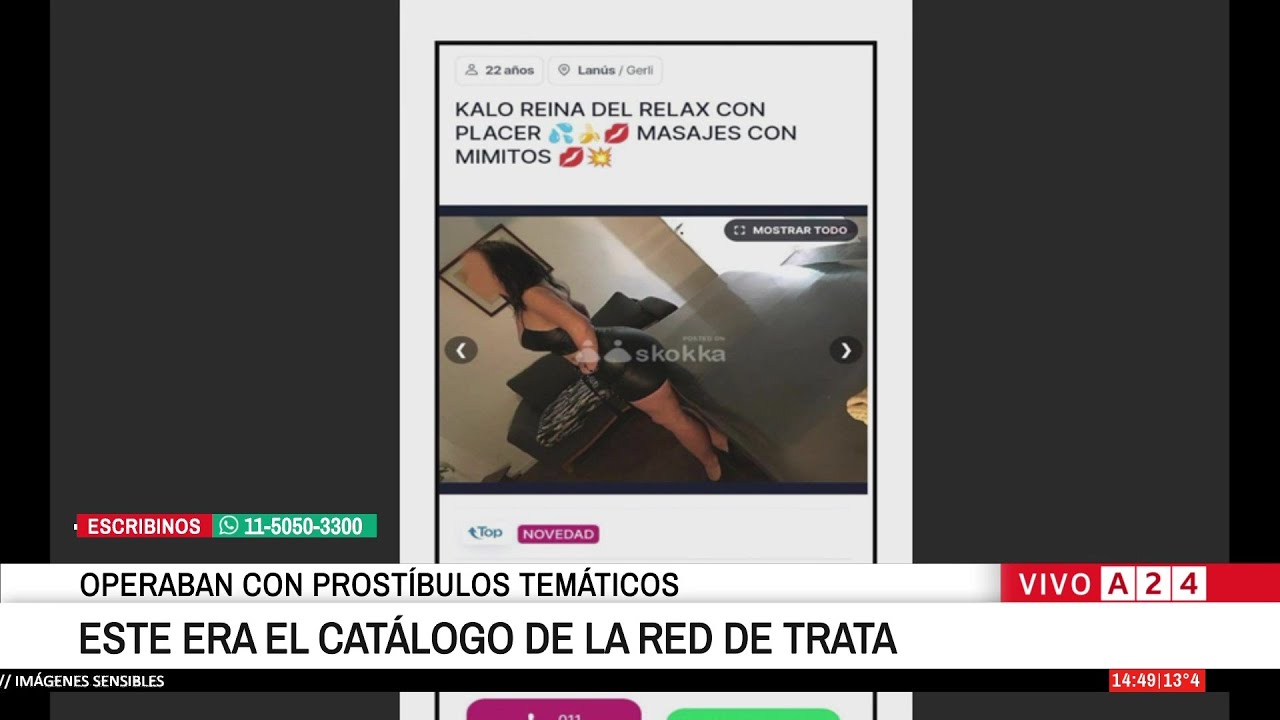🔴 CAYÓ UNA RED DE TRATA: UNA MADRE OBLIGABA A SU HIJA DE 19 AÑOS A PROSTITUIRSE