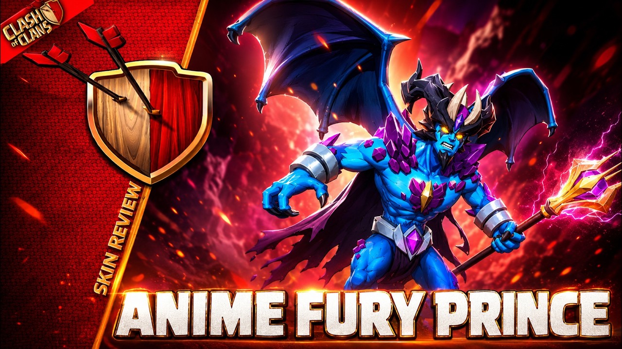 🏯Anime Fury Prince Skin Review | June 2026 | Clash of Clans | Clashflict 🔥🛡️