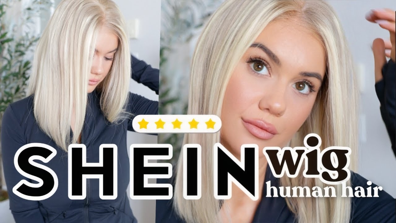 NEW $97! HUMAN HAIR 9AM GLUELESS WIG FOR BEGINNERS l SHEIN