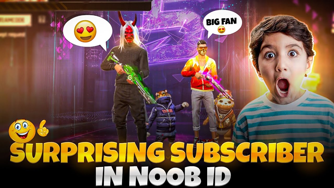 Surprising Subscriber In Noob Account 😲 SUBSCRIBER ന് SURPRISE കൊടുത്തപ്പോൾ! 💯 കൂടെ REACTION ഉം😳