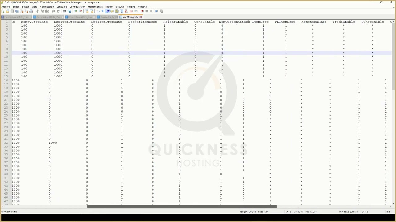CONFIGURANDO WINDOWS QUEST  -  MU ONLINE  -  QUICKNESS