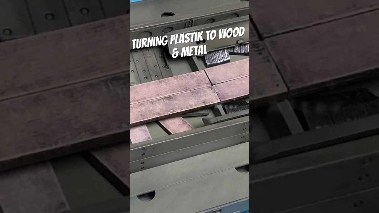 Drybrush magic  | turning plastik to wood & metal