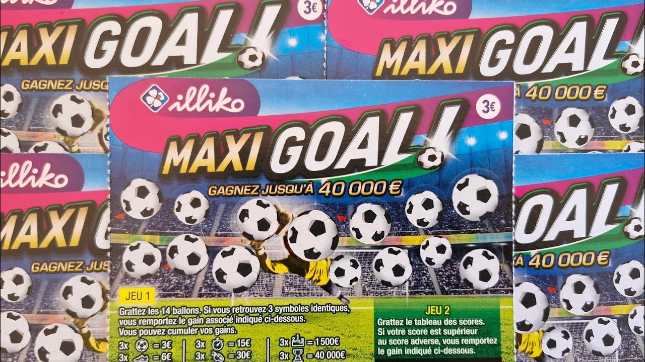5 maxi goal 🤞#grattage #fdj #jeu 😚😉😙🤑