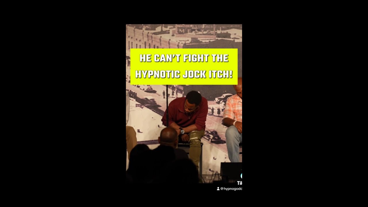 He Can't Fight The Hypnotic Jock Itch! #HypnoGoddess #New #Hypnosis #FYP #Comedy #StageHypnosis