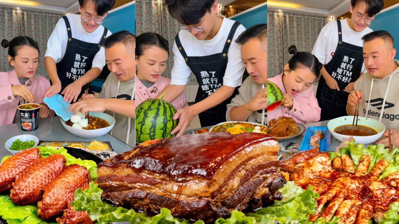 蠢老公搶蛋得意洋洋？幸虧兒子提前藏起肘子，讓他完美錯過【香香和霍霍】