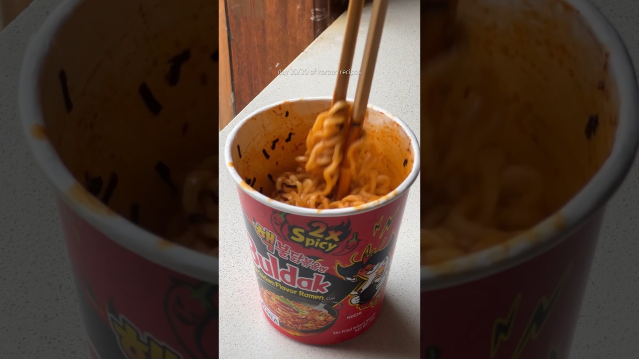 make buldak 2x spicy noodles with me