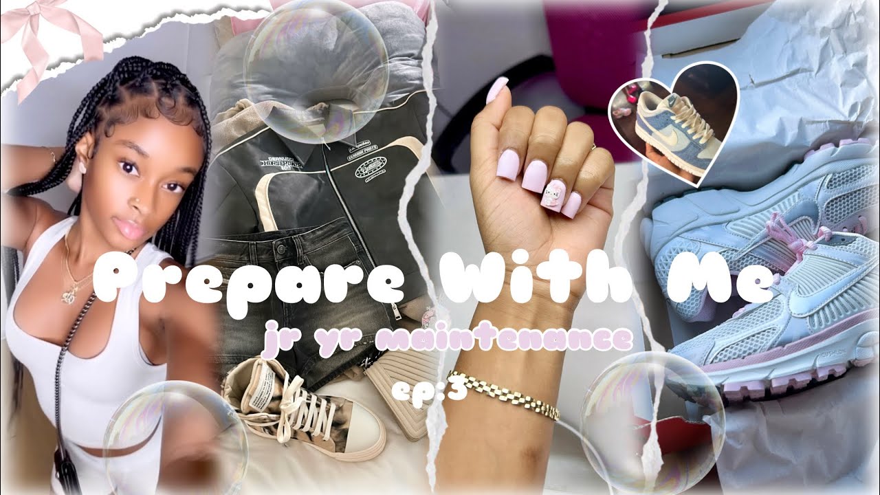 prepare with me for jr year|nails,hair,new shoes,etc🎀