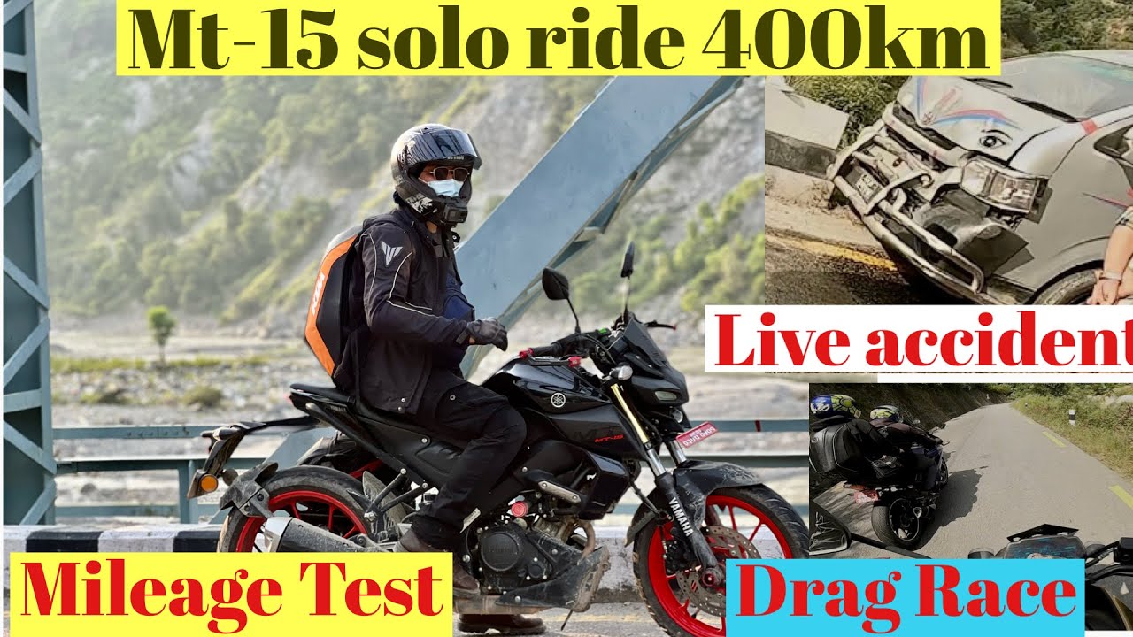 Mt15 highway solo ride 400km | Kathmandu to dhankuta | Live accident | mileage test