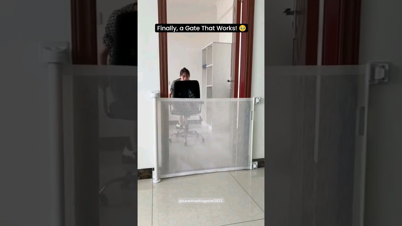 Retractable Baby Safety Gate #shortsfeed #shorts