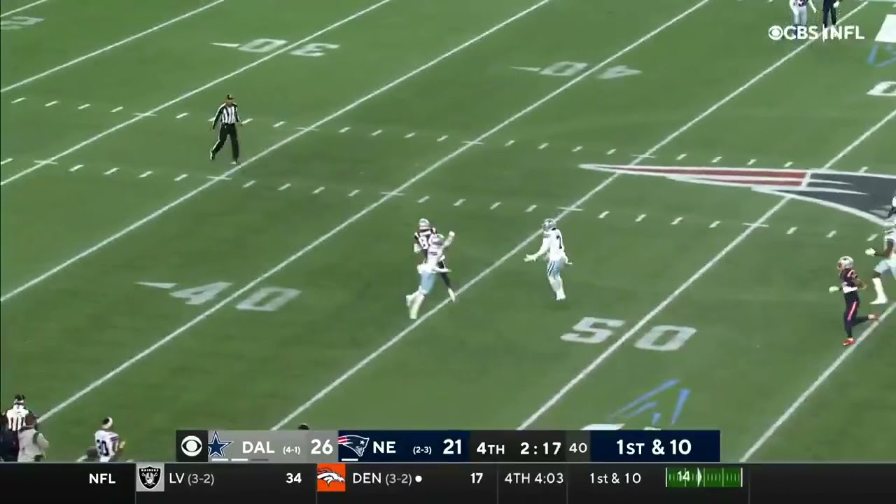 Trevon Diggs Gets BURNED | Cowboys vs Patriots Highlights | NFL Week 6 Highlights