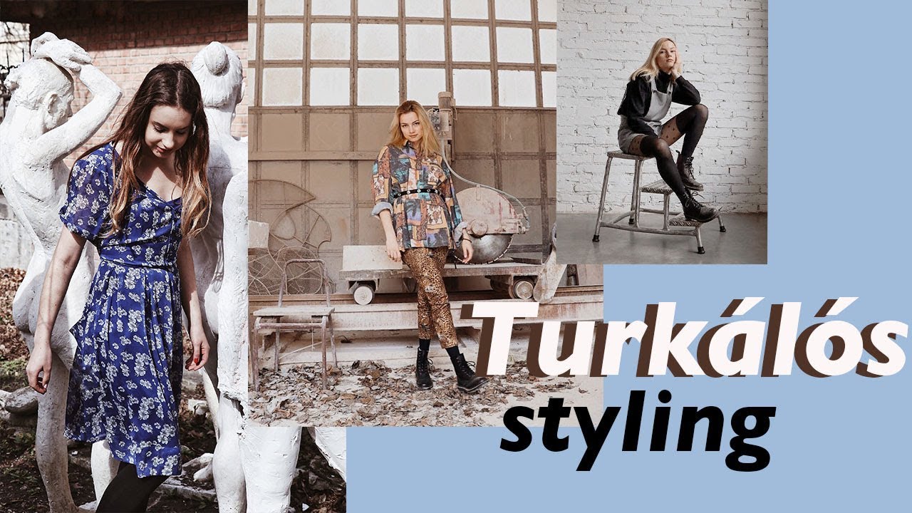 Így viseljük a turkált ruháinkat | THRIFTING AND STYLING | Lina és Panni