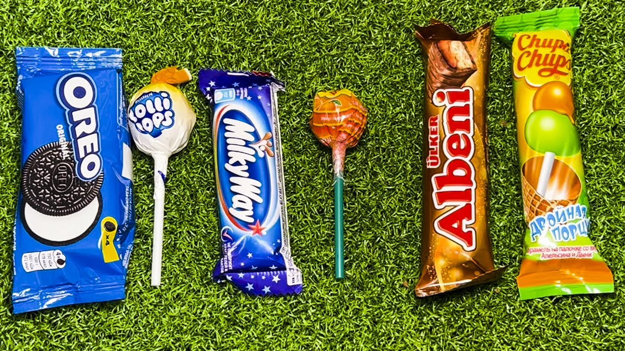 Satisfying Video ASMR Lollipops Chocolate and Gummy Candy Unboxing Video Most Popular Candy