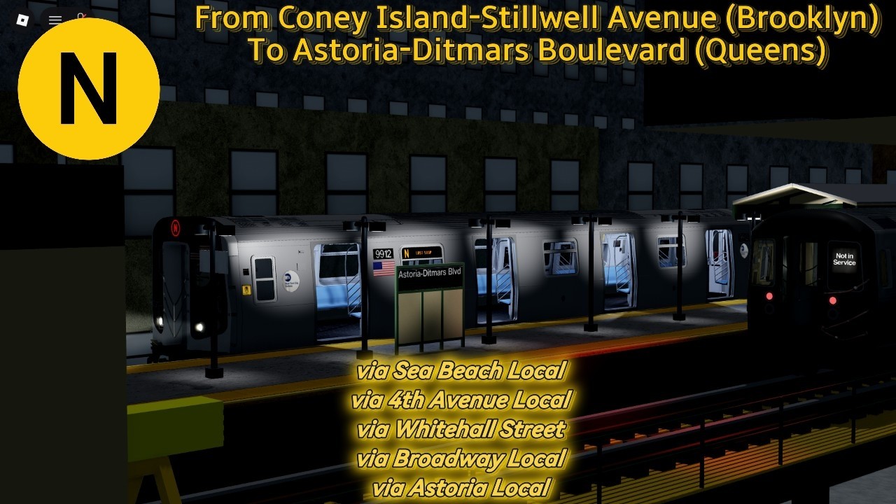 MTA NYCT Late Night R160B Alstom (N) Train from Coney Island To Astoria | MTAoR Midtown Lines