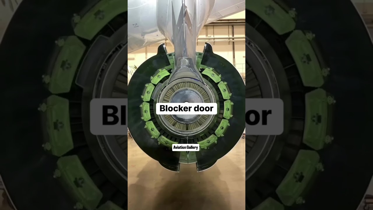 How a Jet Engine Blocker Door Works |Jet Engine Mechanism in Action