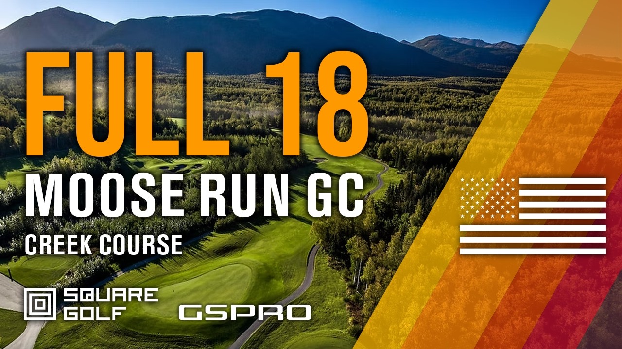GSPro Golf Simulator — Full Round at Moose Run - Creek Course (No Commentary)
