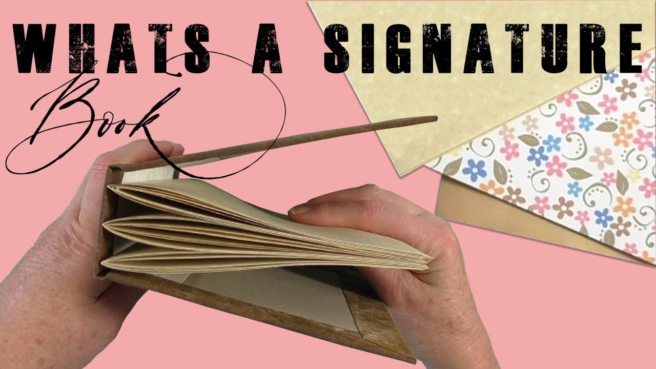 Whats a book signature | Junk Journal ideas
