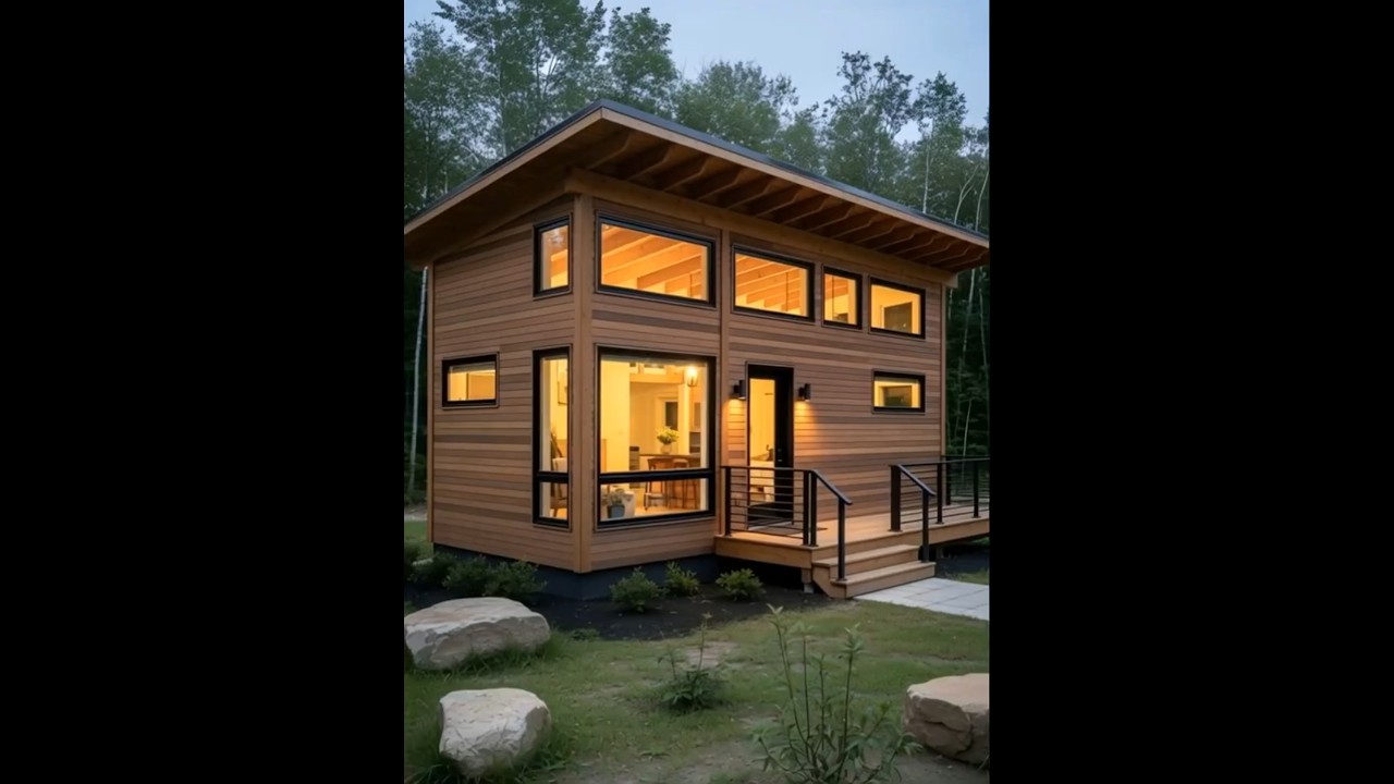 20 Square Meters Comfortable Tiny House Model #home #easyhouse #smallhouse #architecture #house