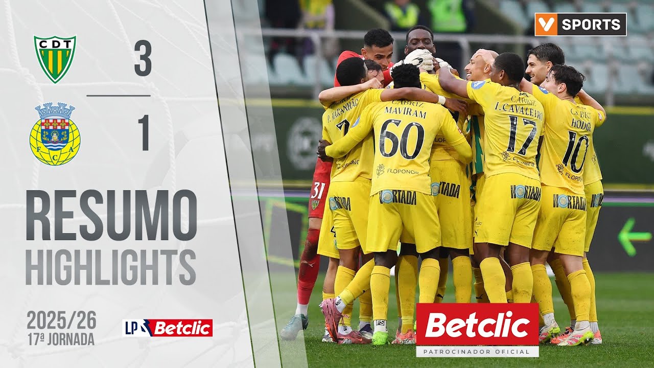 Resumo: Tondela 3-1 Arouca (Liga 25/26 #17)