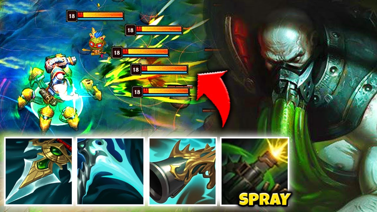 OMG! BECOME A DEADLY MACHINE GUN WITH FULL LETHALITY URGOT - League of Legends