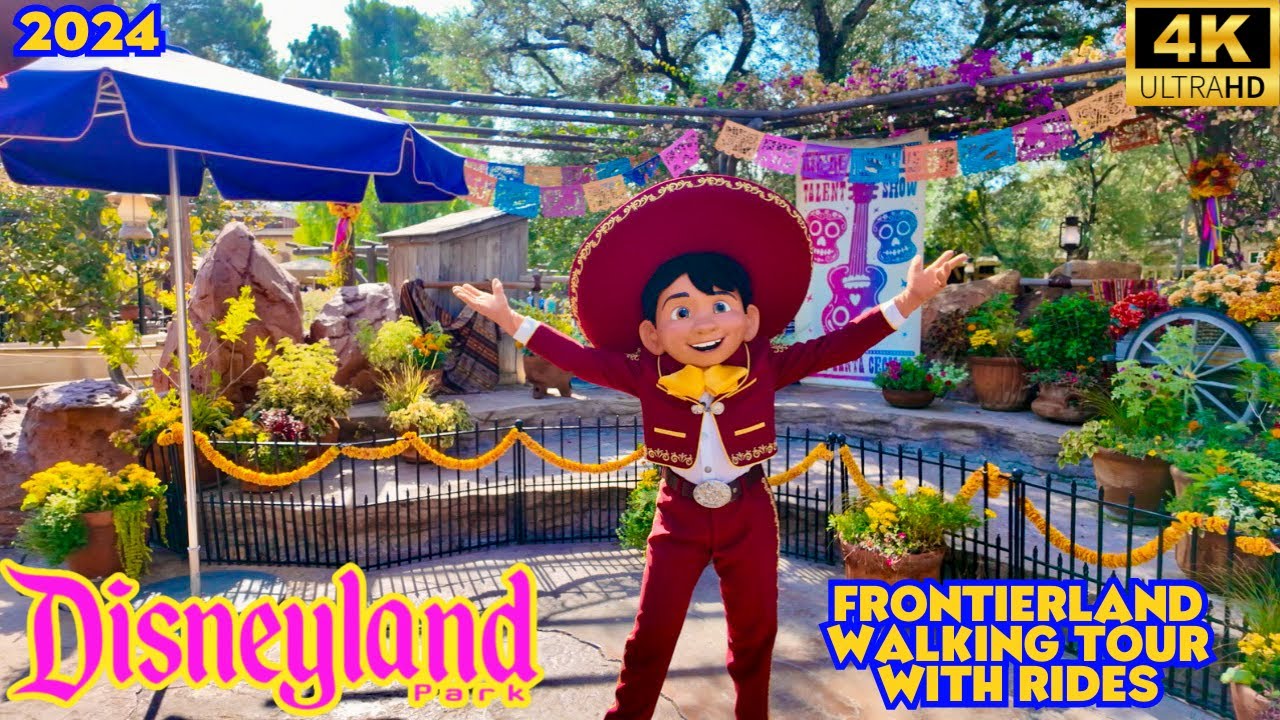 Frontierland Walkthrough with Rides-Disneyland Resort 2024 [4K]