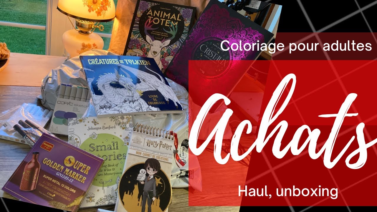 [ ACHATS ] HAUL- UNBOXING ❣️ COLORIAGE ❣️Amazon - Temu - Boutiques