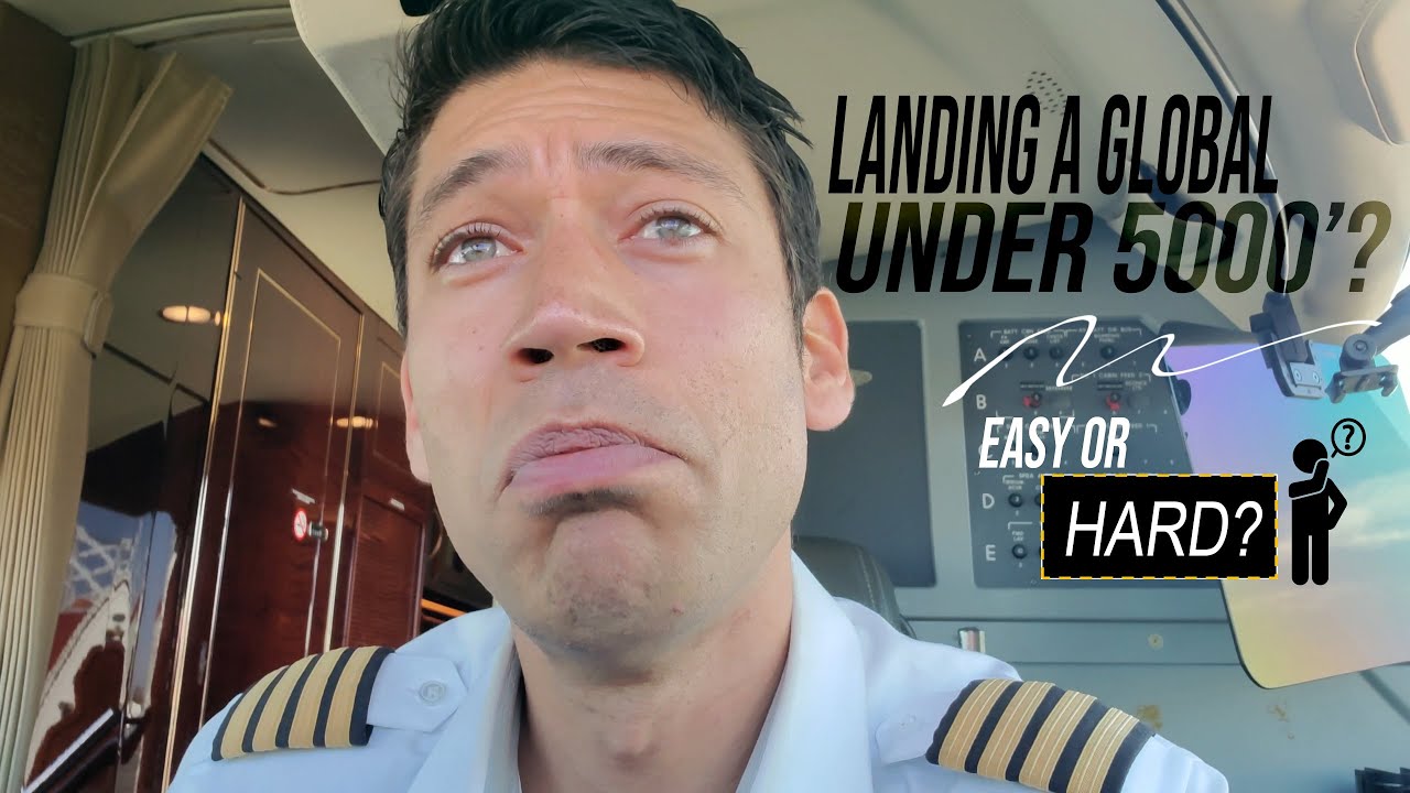 Global Express - Short Runway Approach & Landing - ATC Audio