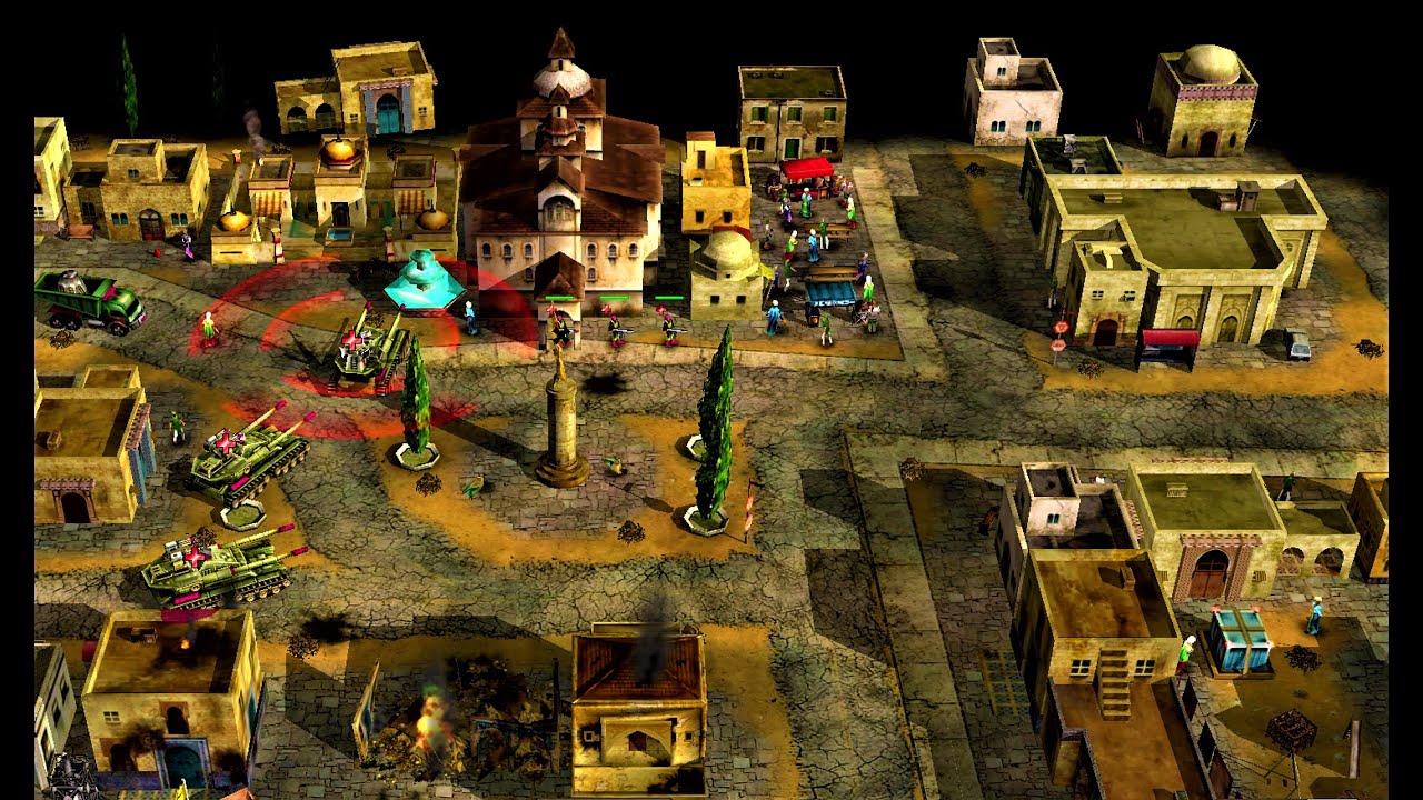 GLA Seizes Old Chinese Base & US Outpost for Epic Showdown with the USA |C&C Generals ZH Mission Map
