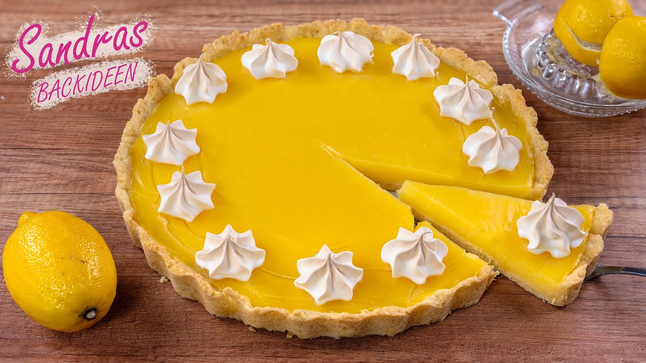 Zitronenkuchen mit Baiser | Zitronen Tarte mit Baiser
