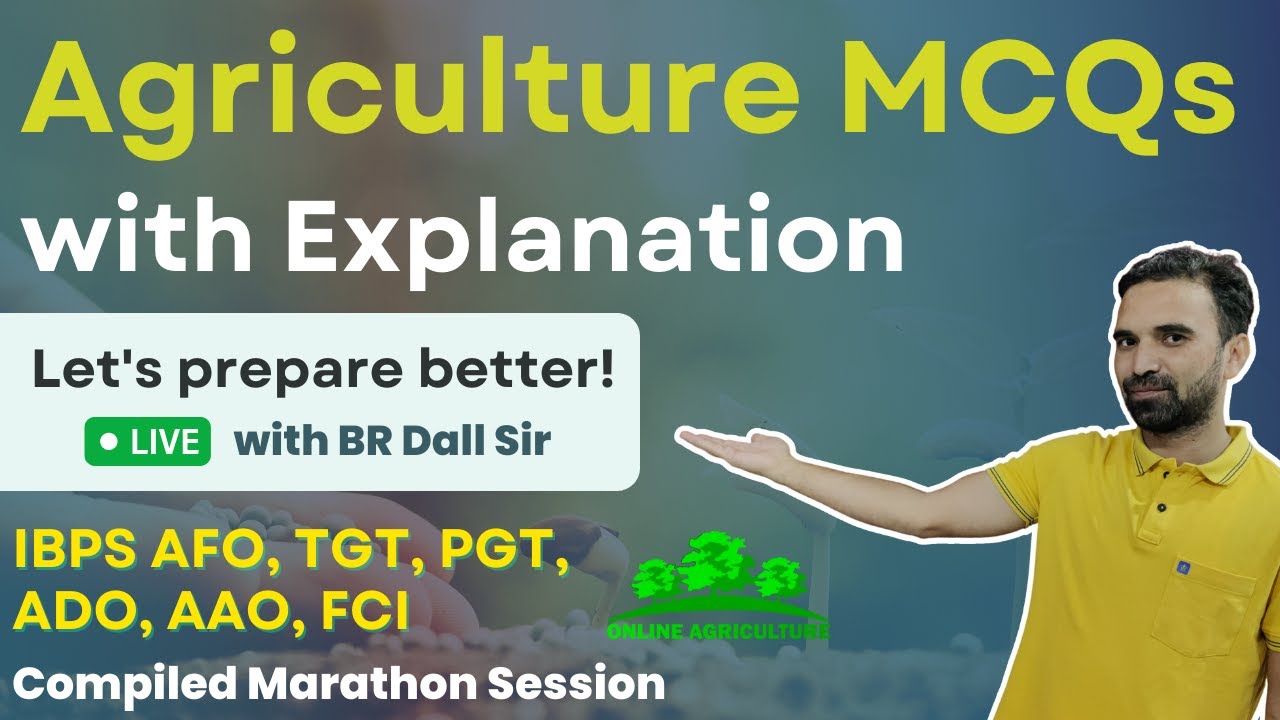 Agriculture Most Important MCQs | Compiled Marathon Session | ADO, AAO, CUET, AFO, UP TGT, PGT, RAEO