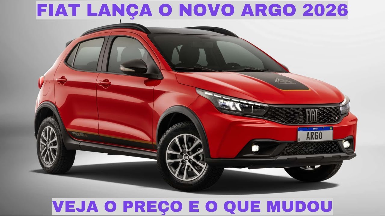 Fiat lança o novo Argo 2026 no Brasil; veja o preço e o que mudou