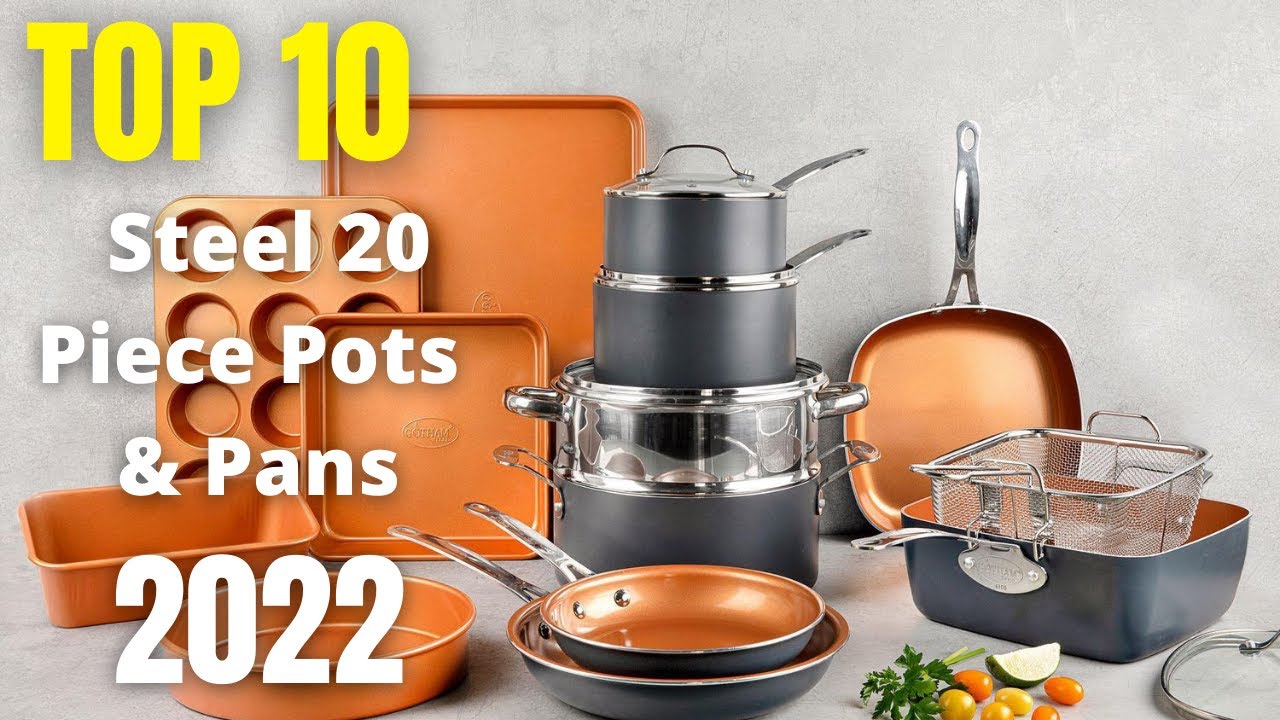 Top 10: Best Gotham Steel 20 Piece Pots & Pans Set Complete 2022
