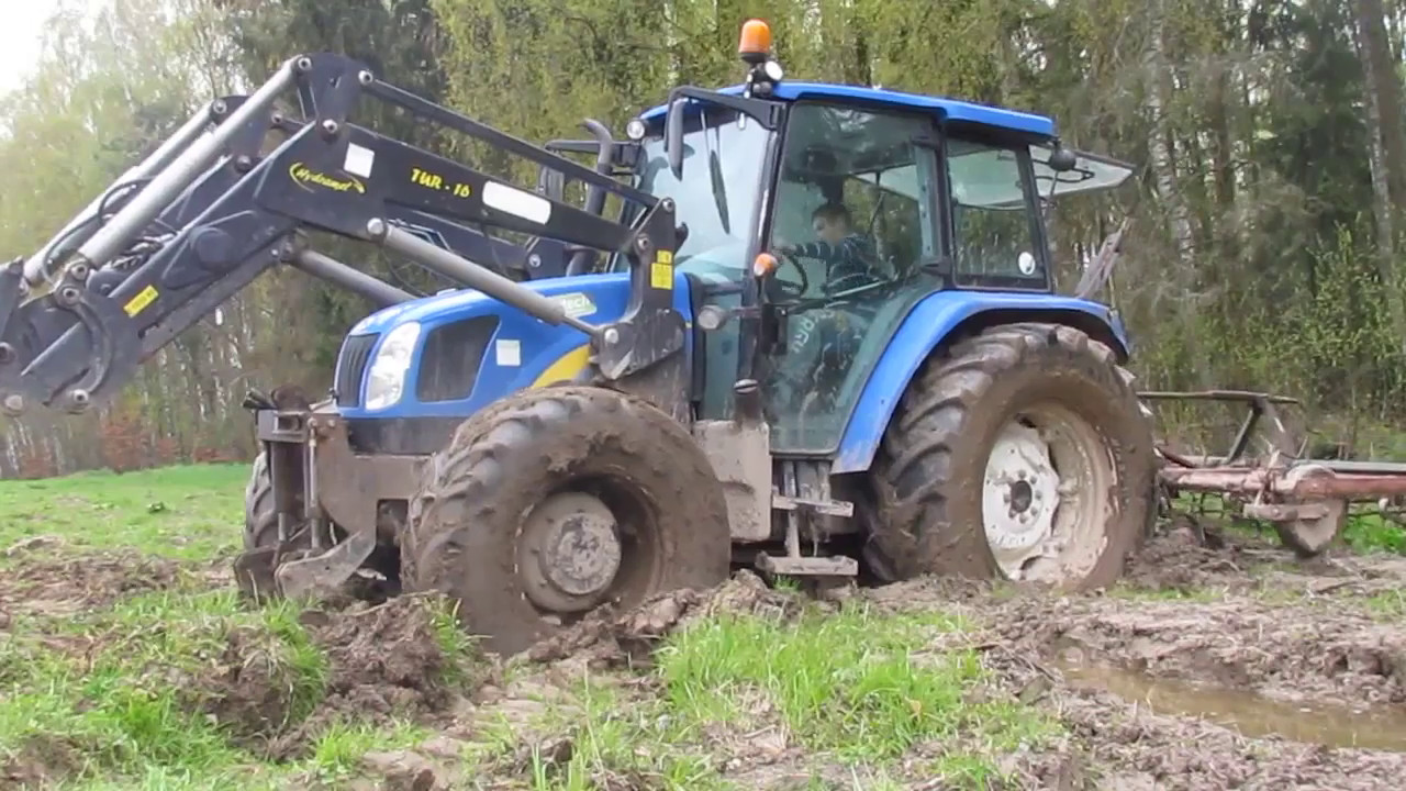 Kultwatorowanie w podmokłych warunkach!/ New Holland T5060/Unia Agromet