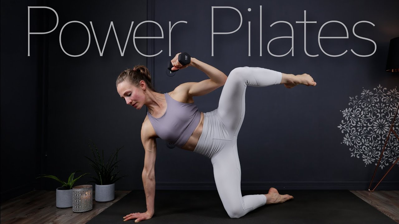 50 Min FULL BODY PILATES für Fortgeschrittene mit Hanteln | inkl. Warm Up & Stretch