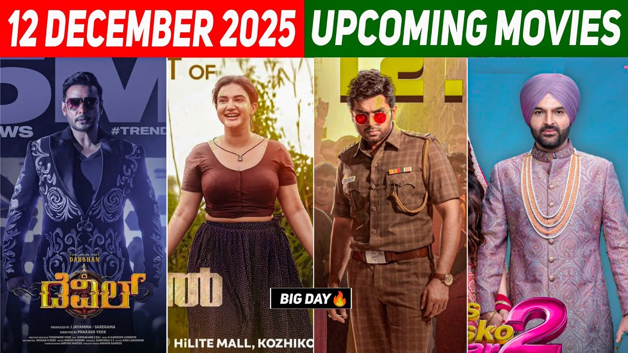 Top 07 Upcoming Movies Releasing This December 2025 In Hindi | Upcoming Bollywood & South Films