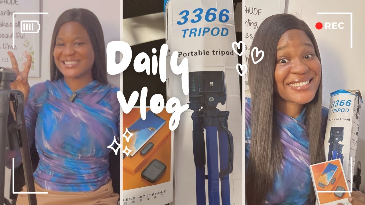 Unbox my new Tripod and Mic with me // Tools I use to vlog // Lagos Living